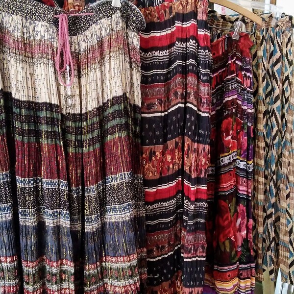 Pick Your Skirt! Vintage Boho Sheer Gauze Maxi Midi Skirts Hippie/Bohemian/Festival/Folk