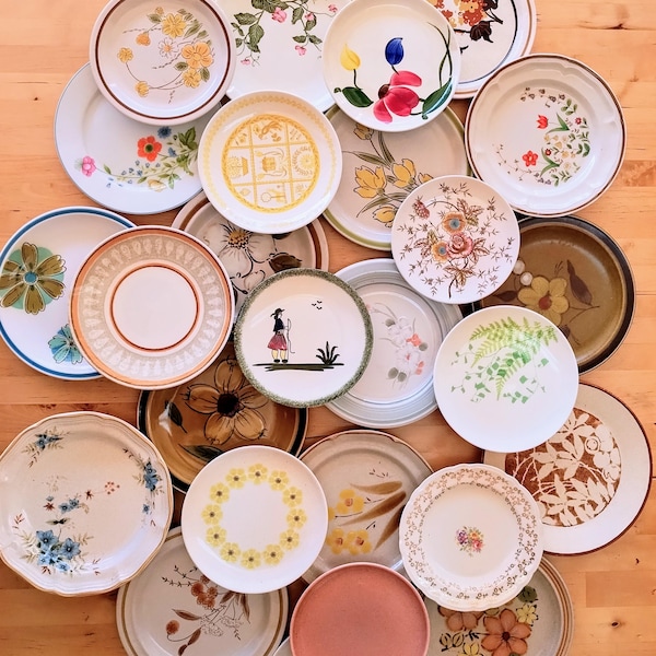 1 or More Mismatch Vintage 60s/70s Mix N Match Eclectic Small Plates
