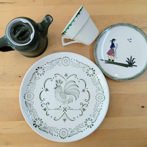 Vintage 70s Mismatched Eclectic Retro Dinnerware Set/Tea for 1