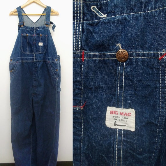 Vintage 50s/60s Big Mac by Penneys Denim Overalls All-cotton - Etsy