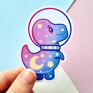 Galaxy Dinosaurier Aufkleber - Wasserdicht - Kawaii Galactasaurus Dino