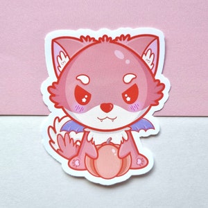 Halloween Fox Waterproof Sticker - Cute Stationary