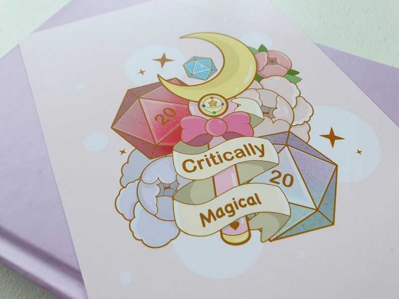 Home Decor Critically Magical DnD 5x7\u201d Print x Dungeons and Dragons
