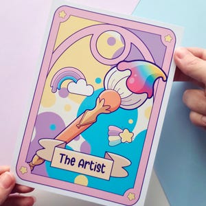 The Artist Tarot Card ART PRINT - 5X7" - Cute Kawaii Home Decor