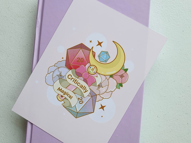 Home Decor Critically Magical DnD 5x7\u201d Print x Dungeons and Dragons