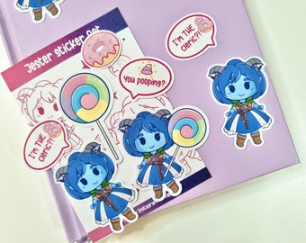 Critical Role Jester Lavorre Die Cut Sticker Pack - Set of 6 - D&D Stationary