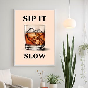 Whiskey Wall Art, Whiskey Bar Decor, Digital Download, Bourbon Print, Rustic Bar Sign, Man Cave Printable, Whiskey Lover Gift