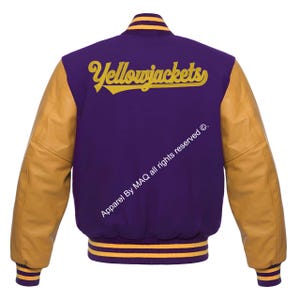 Varsity Jacket Yellow - Baseball Jackets Yellow - Varsity Jackets Yellow - Basketball YellowJackets - Letterman Bomber Yellowjackets