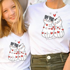 Lovely Cat T-Shirts, Gift for Cat Lovers, Cat Mom Shirt, Cat Dad Tshirt, Cat Lover Gifts, Cat Owner Tshirts, Cat Shirts, Cute Cat T Shirt