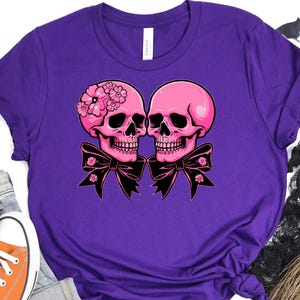 Retro Skeleton Love Shirt: Vintage Skull Graphic Tee
