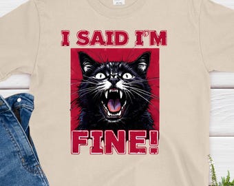 Sarcastic Kitty Meme T-Shirt: Hilarious Feline Humor Tee for Cat Lovers