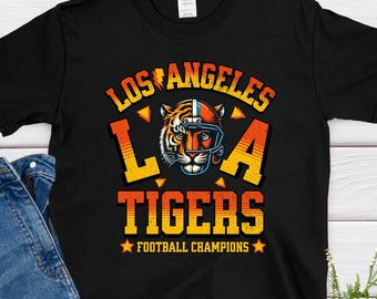 Camiseta vintage de fútbol americano de Los Ángeles, regalo para fanáticos de los Chargers