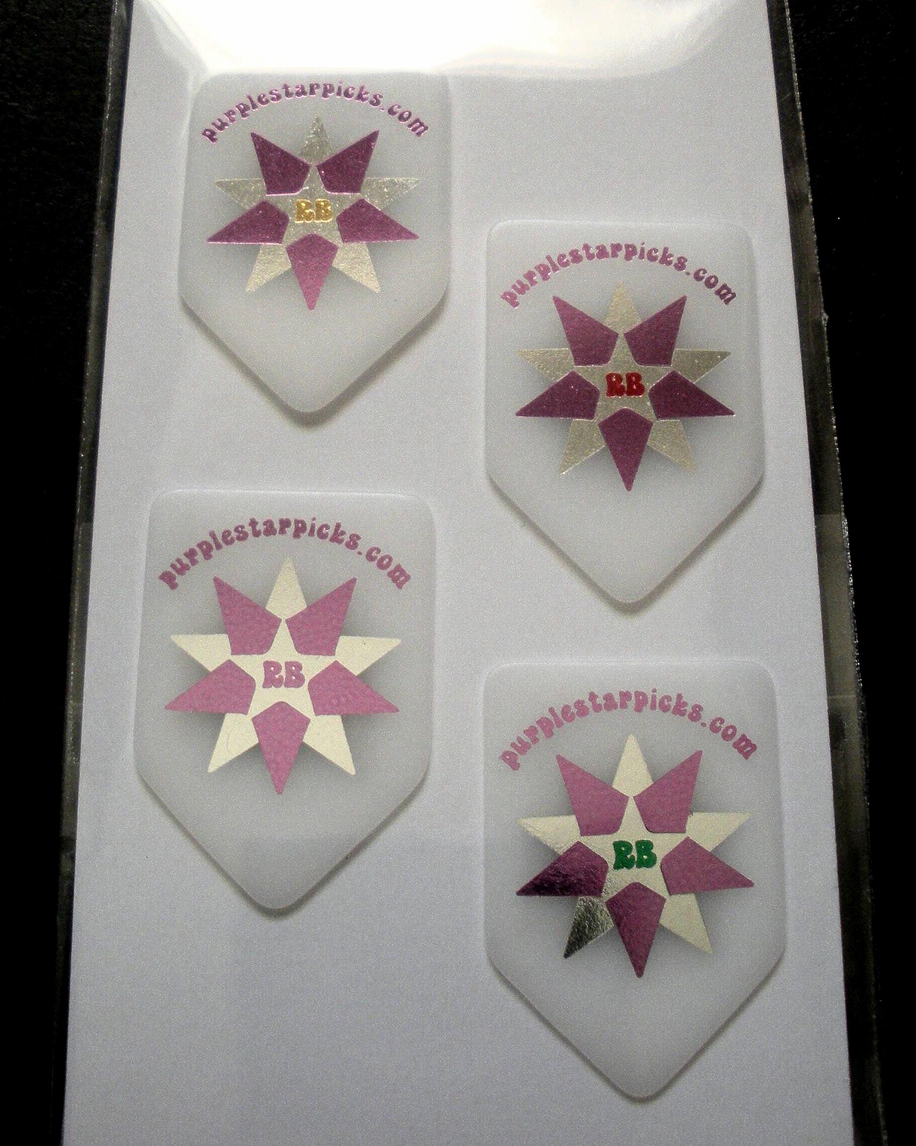 Purple Star Ritchie Blackmore Tribute Home Plate Pick Set - Four (4 ...