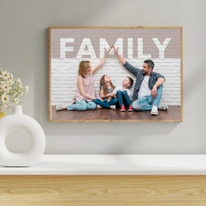 Custom Family Photo – Personalized Family Gift for Parents, Grandparents, or Home Décor