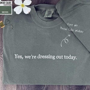 Custom Comfort Colors T-Shirt, Personalized Embroidered T-Shirts, Embroidered Comfort Colors Tee, Custom Embroidery Gift, Custom Text Shirts