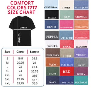 a t - shirt with different colors and sizes