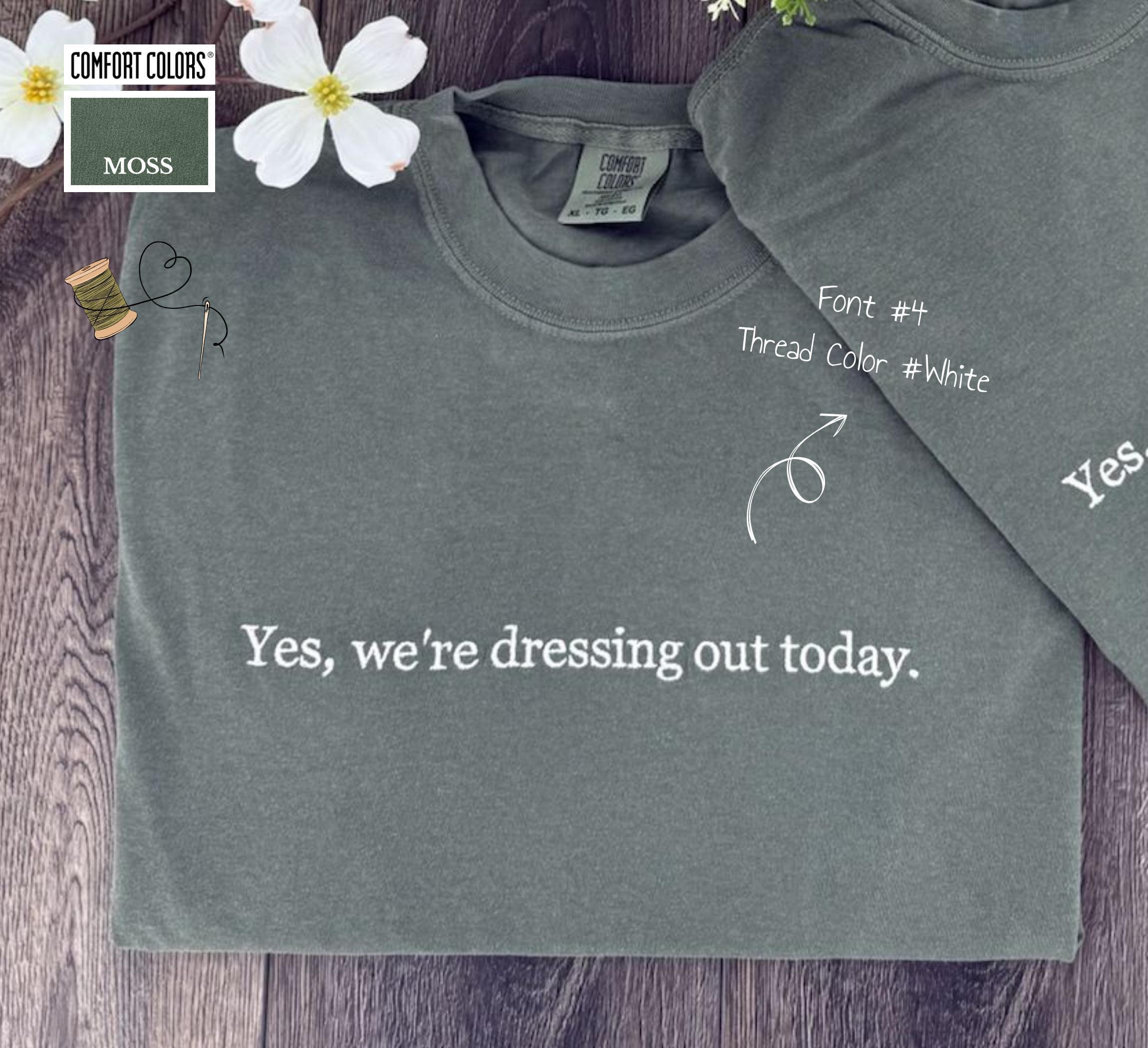 Custom Comfort Colors T-Shirt, Personalized Embroidered T-Shirts, Embroidered Comfort Colors Tee, Custom Embroidery Gift, Custom Text Shirts