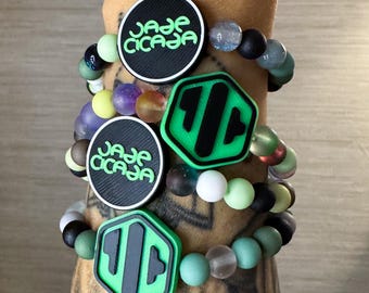10 Pack - JADE CICADA KANDI Beads