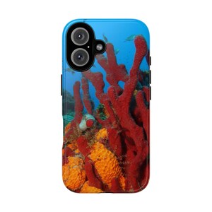 Vibrant Coral Reef Phone Case, Tough Cases with Nature Design, Unique Gifts for Ocean Lovers, Phone Accessories for Summer