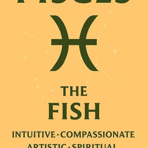 Pisces Zodiac Print: Minimalist Astrology Wall Art (Digital Download Bundle