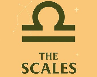 Libra Zodiac Print: Minimalist Astrology Constellation Art (Digital Download)