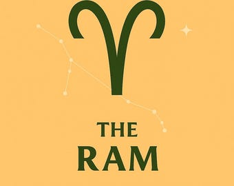 Aries Zodiac Print: Minimalist Astrology Wall Art (Digital Download)