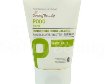 Natural Foot Cream, PODOcare, Soothing Calendula, Avocado & Sea Buckthorn, Dry Skin Repair – 30ml Tube