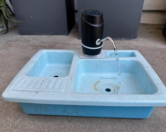 Adaptador de grifo para lavabo de juguete Cute Stone® / Actualización a dispensador de agua de 5 galones (dispensador no incluido)