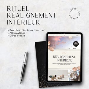 Journal d'Écriture Intuitive PDF – Rituel de Réalignement Intérieur – Développement Personnel – Téléchargement Imprimable