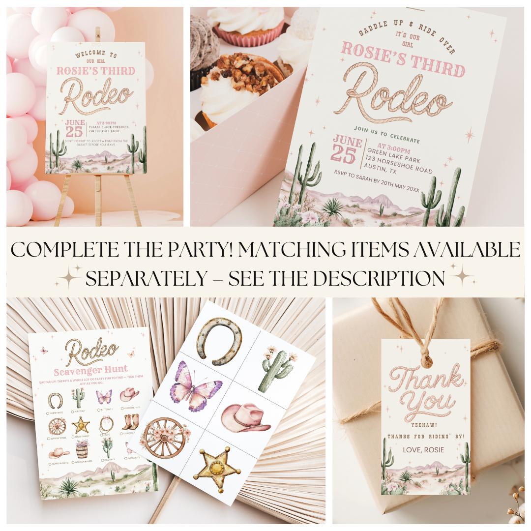 Rodeo Scavenger Hunt Printable Cowgirl Birthday Party Game for Kids ...