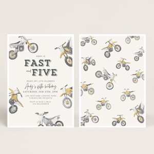 Printable Fast Fearless And Five Invite