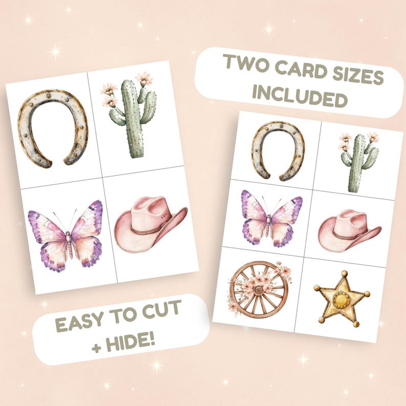 Western Scavenger Hunt Printable Cowgirl Birthday Party Game for Kids ...