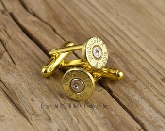 Boutons de manchette Bullet, Winchester calibre 40 en laiton, mariage, personnalisé