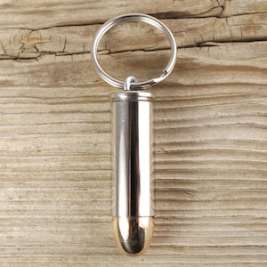 Bullet Keyring / Colt 45 Nickel Bullet Keyring WIN-45C-N-BK / Bullet Keychain / Nickel Keychain / Silver Keyring / 45 Colt Keyring / Custom