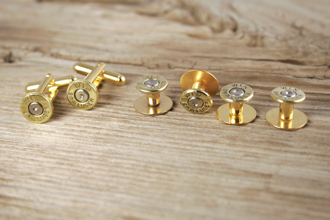 Bullet Cufflinks / Custom Bullet Cufflinks and Tuxedo Studs Etsy