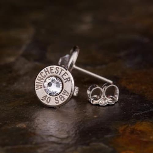 Clous d'oreilles balles, argent sterling calibre 40 Winchester, personnalisé, 40 clous S&W, munitions