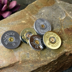 12 Gauge Shotgun Buttons (WIN) 12 Gauge, 20 Gauge, Custom Buttons, 12 Gauge Button, Bullet Accessories, Unique Gift, SET of 5 Sewing Notions