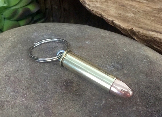 REAL BULLET KEYCHAIN 9MM ROUND NOSE