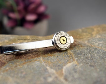 Bullet Tie Clip, 45 Auto Tie Clip, Bullet Tie Clip, Groomsman Gift, Wedding Party