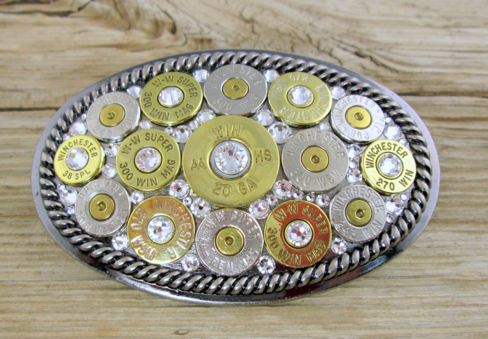 Bullet Belt Buckle / Oval Rope Border Bullet Belt Buckle Etsy