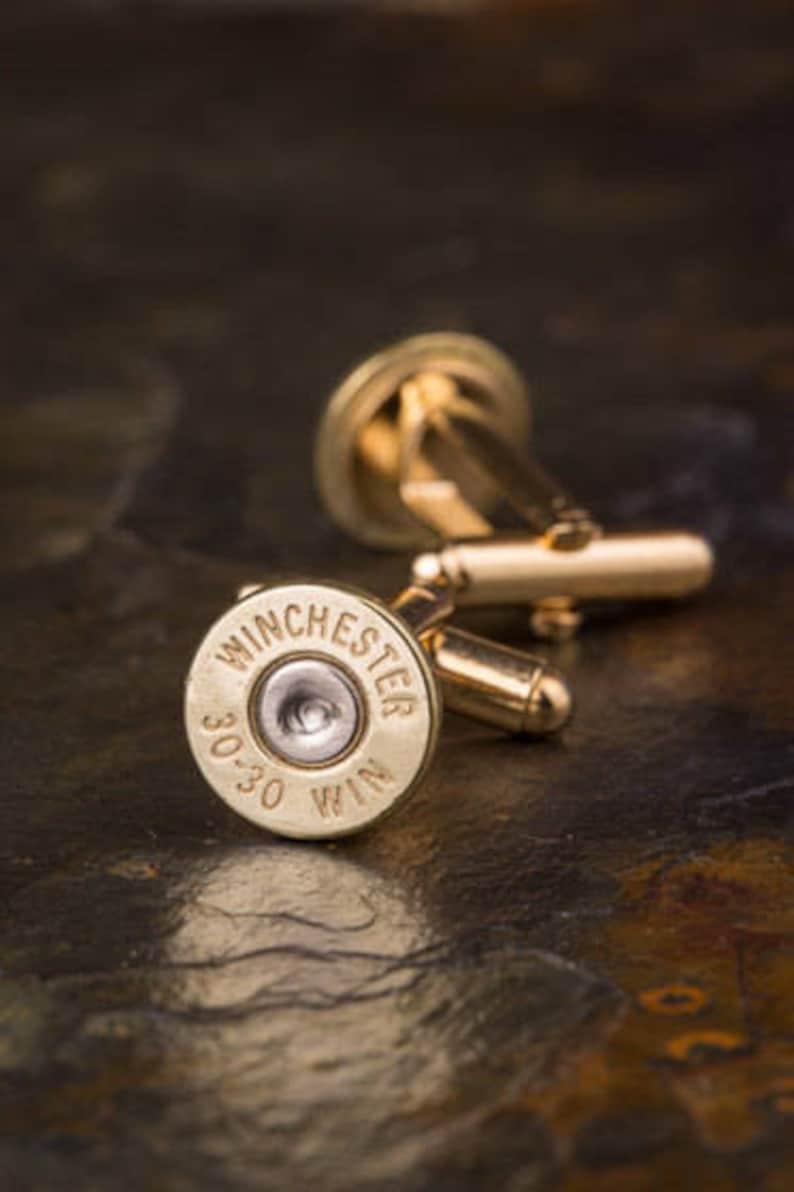 Winchester 30-30 Brass Bullet Cufflinks Wedding Cufflinks Bullet Cuff Links 30-30 Cufflinks Wedding Cuff Links Bullet Cufflinks