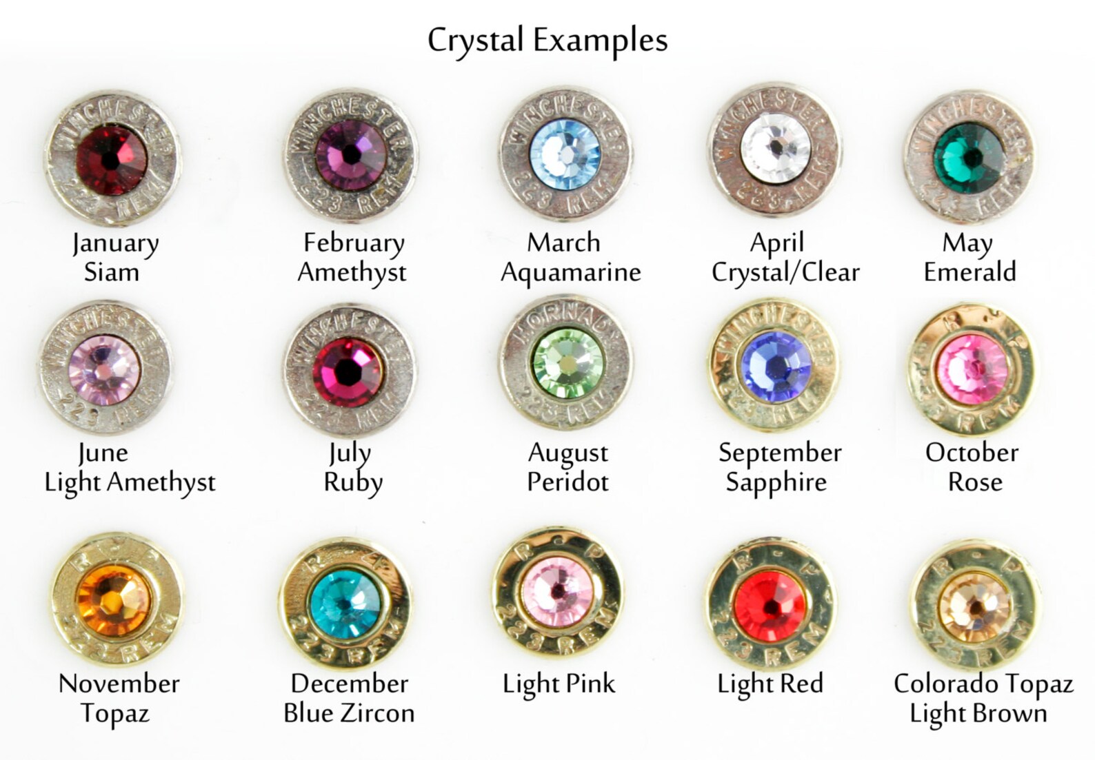 Jane 420 Crystal Gems Bullet Display of 6 main image 0