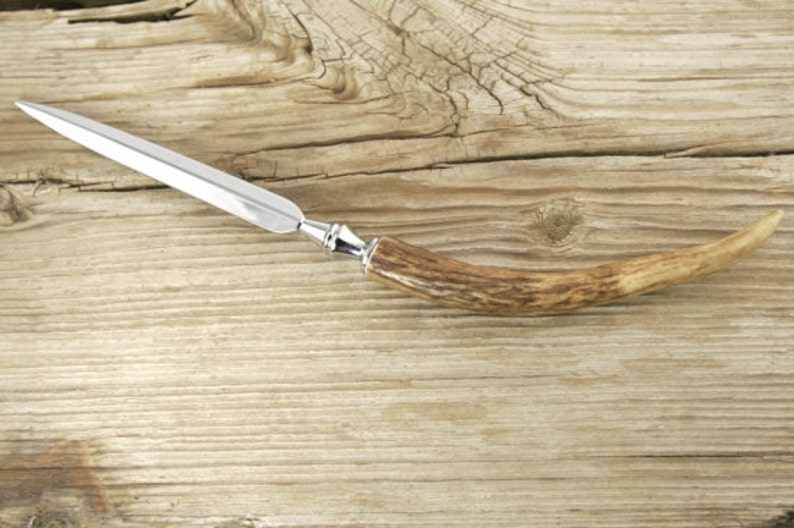 Antler Letter Opener / Deer Antler Letter Opener / Letter Etsy