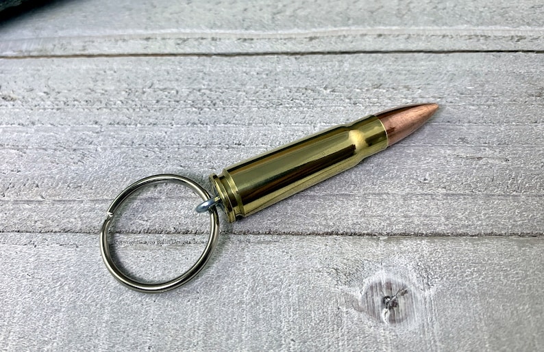 AK47 Brass Bullet Keychain Bullet Keychain Bullet Key Ring Etsy
