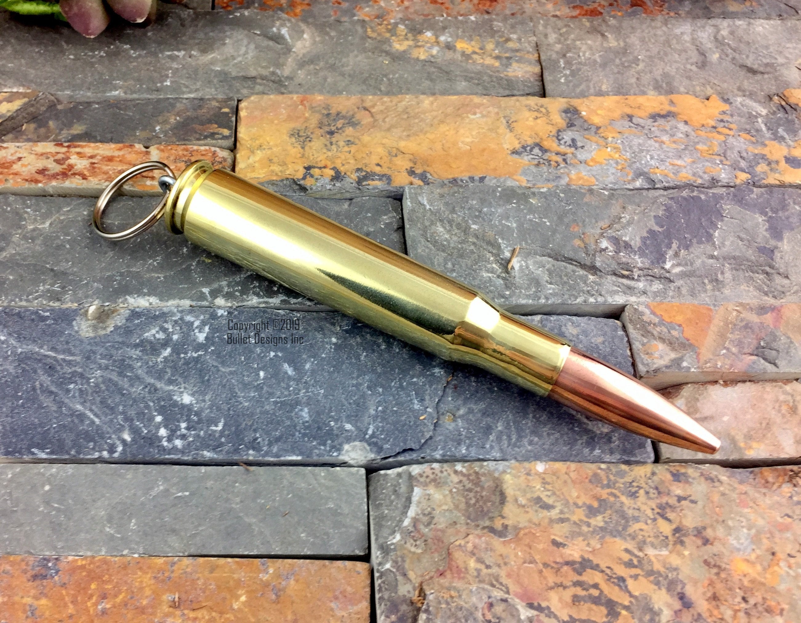 50 Caliber Bullet Keyring Military Keychain Bullet Key Etsy