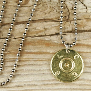 Bullet Necklace / Authentic 50 Caliber Bmg Bullet Head Necklace / Bullet Head Necklace / Custom Necklace / Chain Necklace