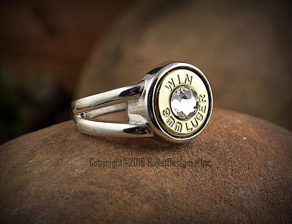 Solid .925 Sterling Silver Band Custom Nickel Bullet Women's Ring FREE SHIP Solid .925 Sterling Silver Band Custom Nickel Bullet Women's Ring FREE SHIP