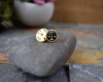 Scales of Justice Tie Tac, Lawyer, Judge, Tie Tack