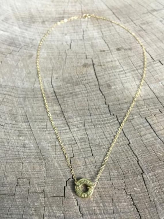 Bullet Necklace, Infinity Bullet Necklace WIN-40-B-IBN, Gold