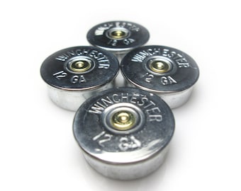 Bullet Refrigerator Magnets, Winchester 12 Gauge Shotgun Shell Set of 4